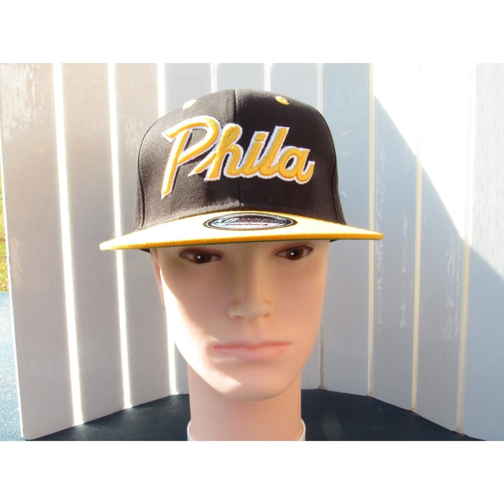 New Era Pittsburgh Pirates MLB Fitted Hat 7 1/4 Black Gold Performance Cap